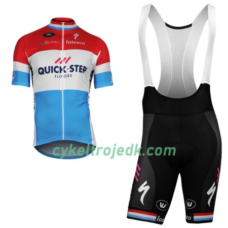 Cykeltøj + Cykelshorts 2018 Quick-Step Floors Luxembourg Mesterskaber